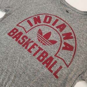 Adidas Indiana Hoosiers Basketball Shirt Gray Red Large NCAA Fan Apparel